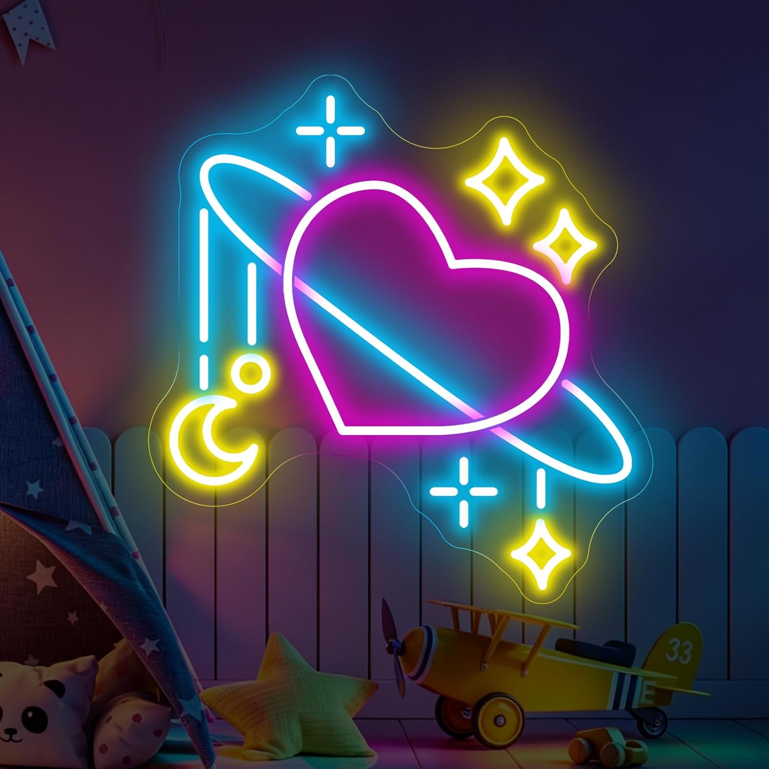 Baby Nursery Wall Lights - Letrero Luminoso LED de Neón con