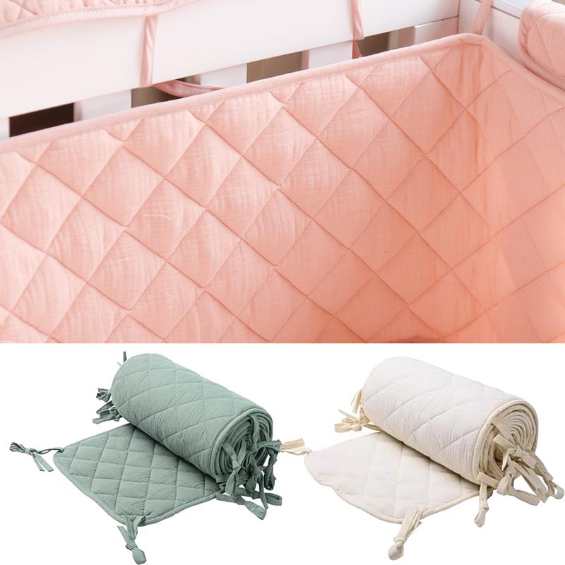 Baby Nursery Decor Girl - Parachoques para cama de bebé, valla,