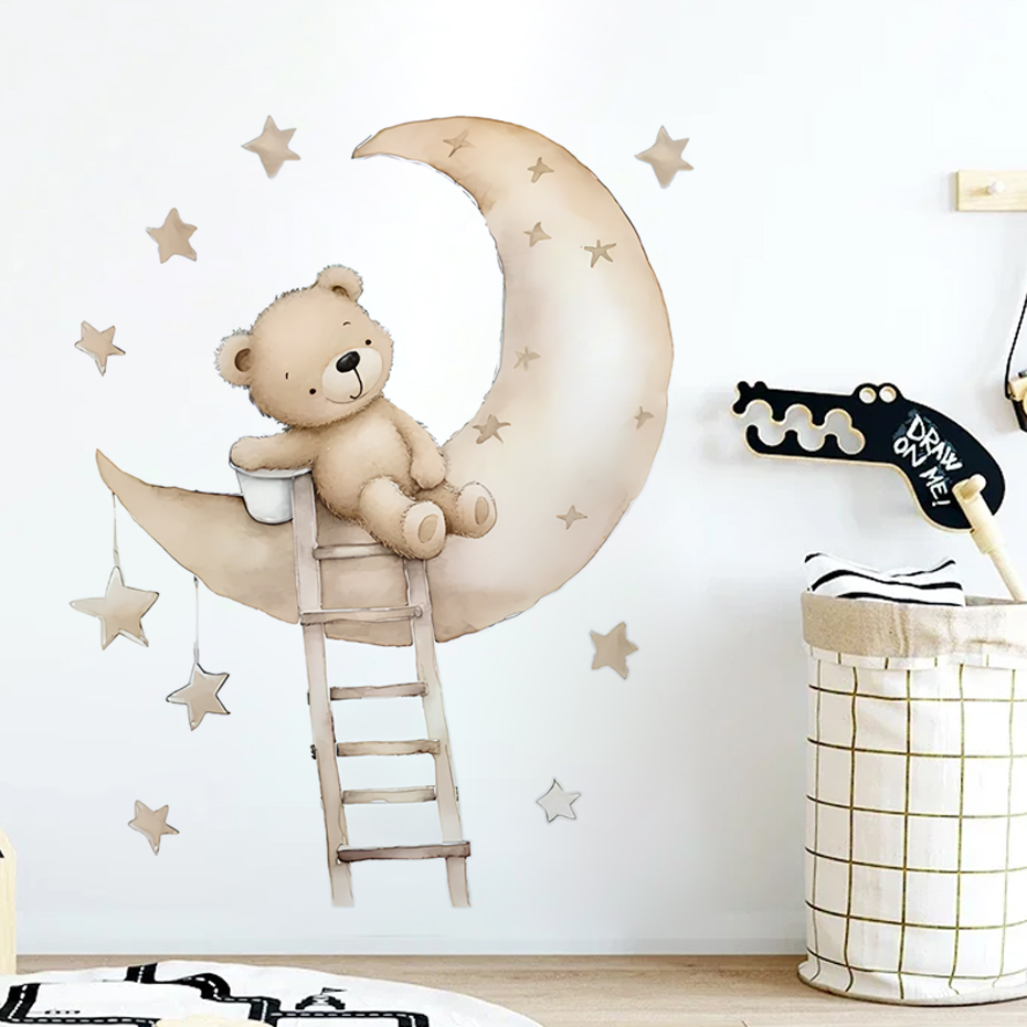 Lindo oso estrella nube pegati - Baby Nursery Decor Girl reseña y precio