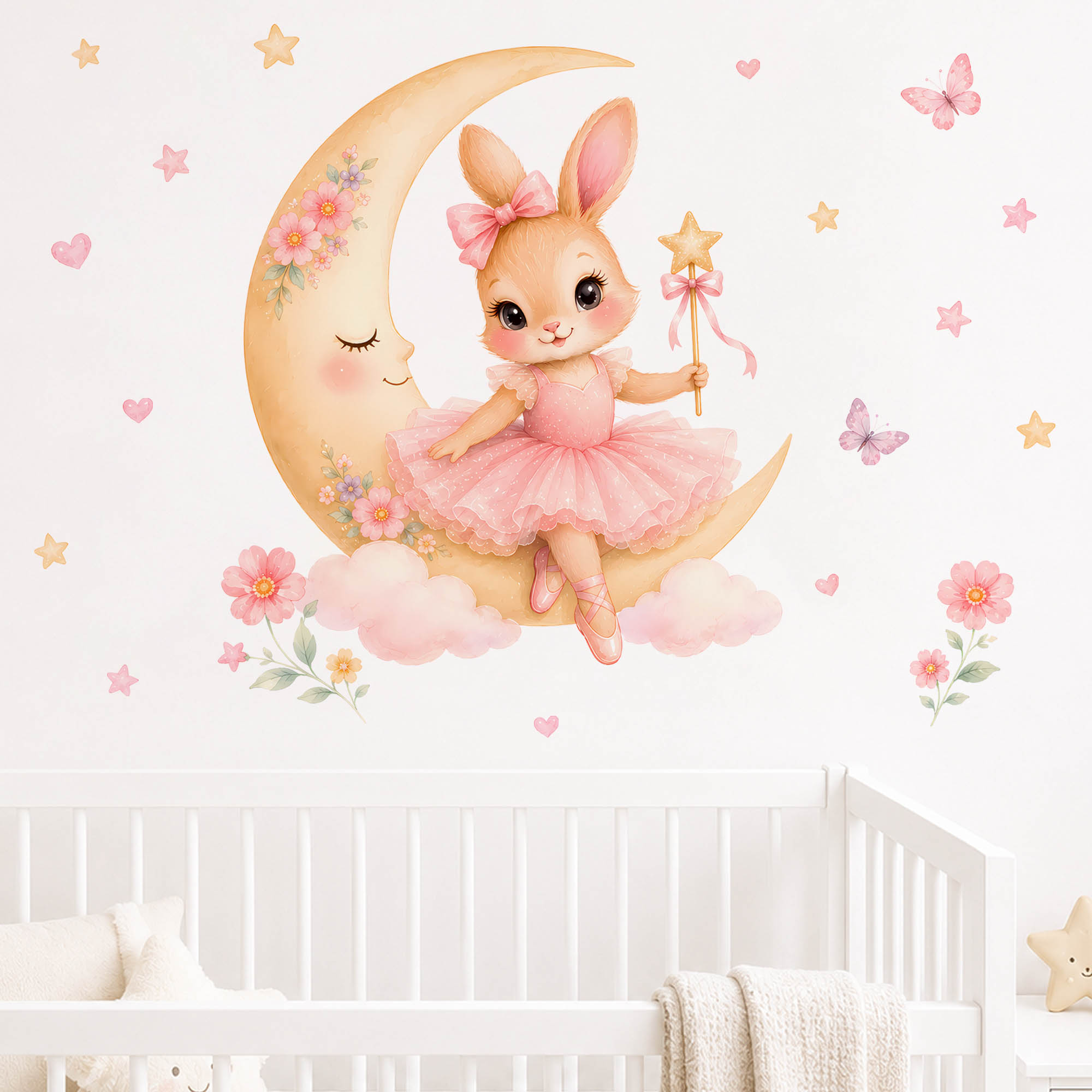 Pegatinas de Pared de Conejita - Baby Nursery Decor Girl reseña y precio