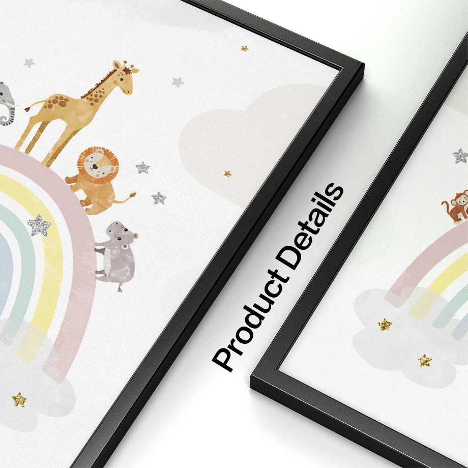 Pósteres nórdicos de jirafa, e - Baby Nursery Decor Girl reseña y precio