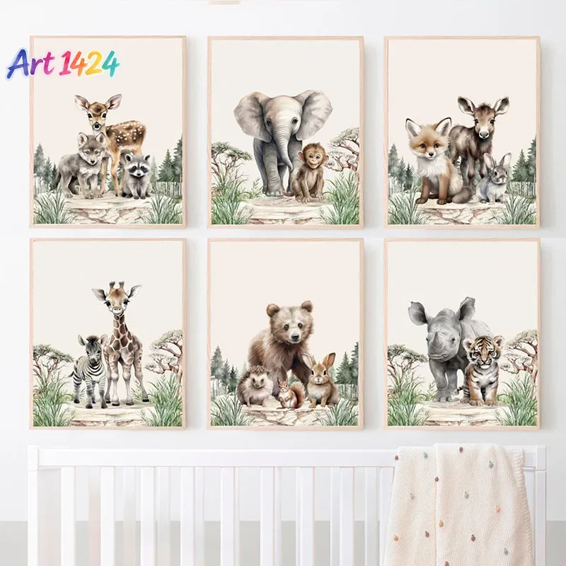 1 unidad (sin marco) Elefante, - Baby Nursery Frames reseña y precio