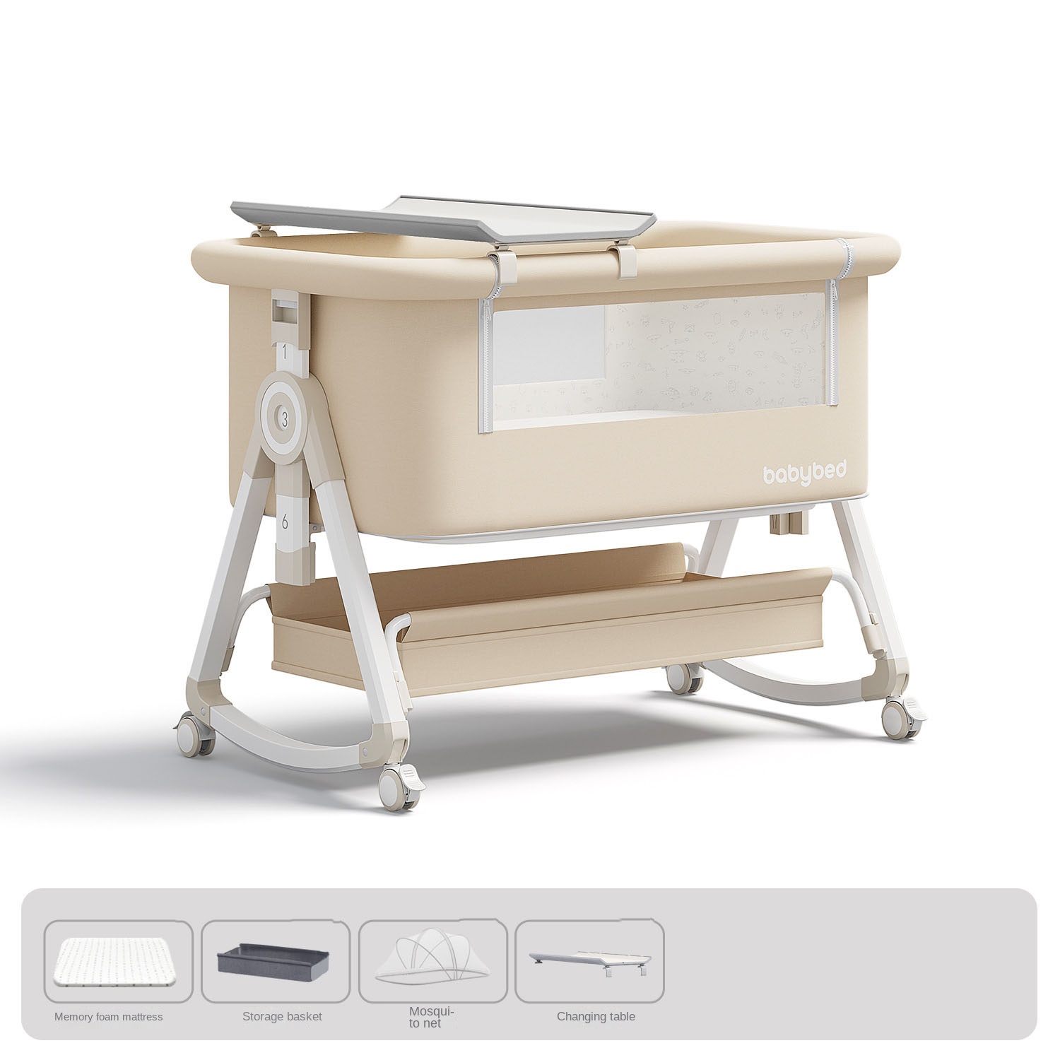 Cuna para Bebé, Portátil y Aju - Baby Nursery Trolley reseña y precio