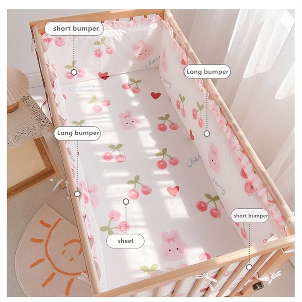 Juego de cama para cuna de 5 u - Baby Nursery Decor Girl reseña y precio
