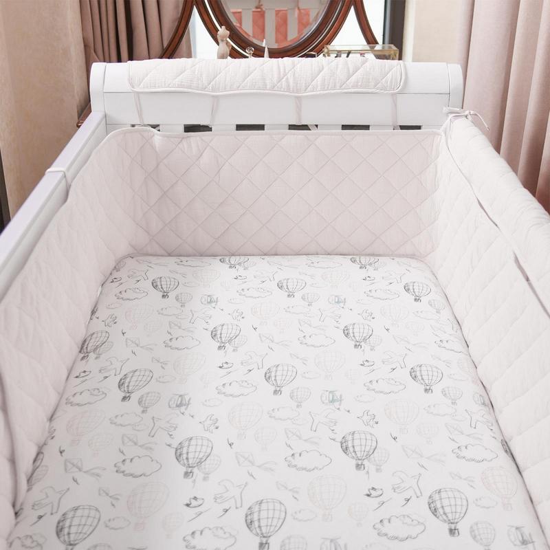 Parachoques para cama de bebé, - Baby Nursery Decor Girl reseña y precio